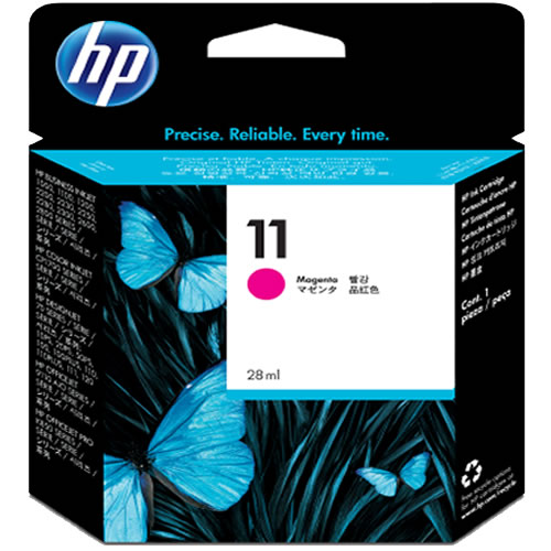 HP 11 Magenta Ink Cartridge - 28ml Ink Tank - for DesignJet 10PS, 20PS, 50PS, 70, 100, 110, 111 & 120 Printers - C4837A - express delivery from GDS - Graphic Design Supplies Ltd
