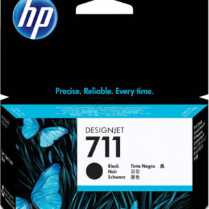 HP 711 Black Ink Cartridge - 38ml Ink Tank - for HP DesignJet T120, T125, T130, T520, T525 & T530 Printers - CZ129A - express delivery from GDS - Graphic Design Supplies Ltd