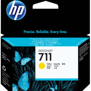 HP 711 Yellow Ink Cartridge - 29ml Ink Tank - for HP DesignJet T120, T125, T130, T520, T525 & T530 Printers - CZ132A - express delivery from GDS - Graphic Design Supplies Ltd