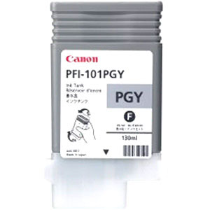 Canon PFI-101PGY Photo Grey Ink Cartridge - 130ml - 0893B001AA - for Canon iPF5000 Printers - express delivery from GDS - Graphic Design Supplies Ltd