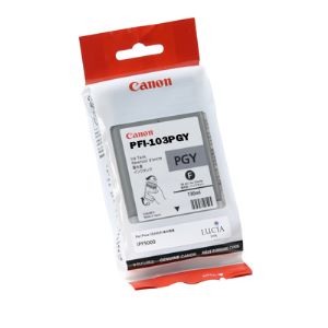 Canon PFI-103PGY Photo Grey Ink Cartridge - 130ml - 2214B001AA - for Canon iPF5100, iPF6100, iPF6200, express delivery from GDS - Graphic Design Supplies Ltd