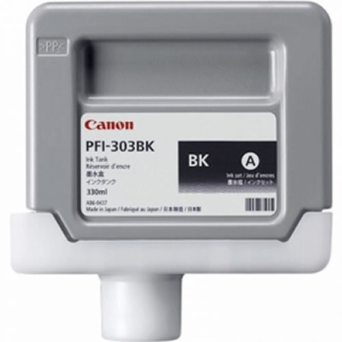 Canon PFI-303BK Black Ink Cartridge - 330ml Ink Tank - for Canon iPF810, iPF815, iPF820 & iPF825 Printers - 2958B001AA - express delivery from GDS - Graphic Design Supplies Ltd