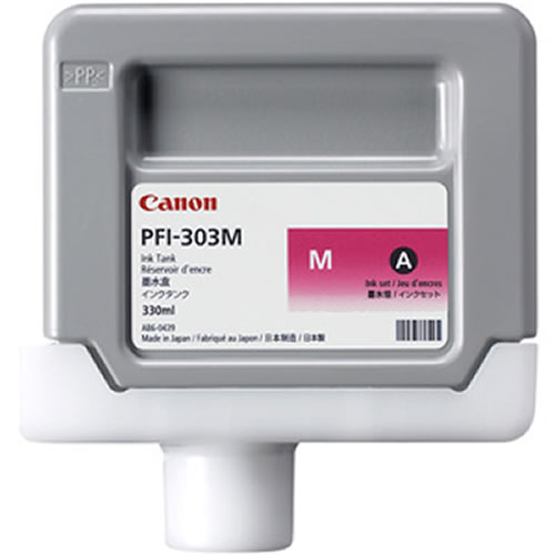 Canon PFI-303M Magenta Ink Cartridge - 330ml Ink Tank - for Canon iPF810, iPF815, iPF820 & iPF825 Printers - 2960B001AA - express delivery from GDS - Graphic Design Supplies Ltd