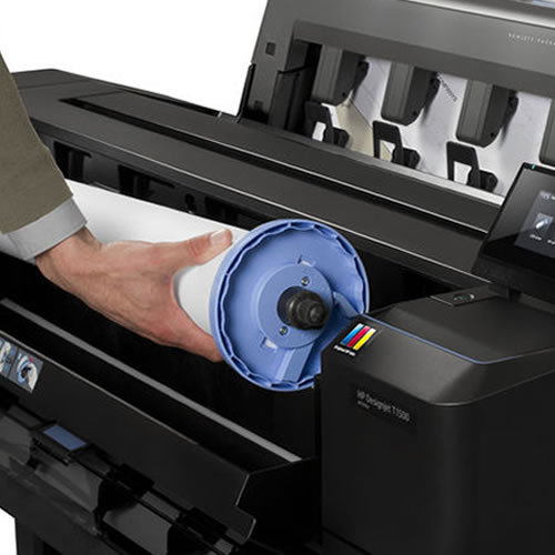 HP DesignJet T1500PS Postscript ePrinter - 36 inch Dual Roll Postscript Technical Printer
