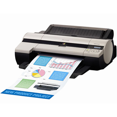 Canon imagePROGRAF iPF510 Printer - 17 inch desktop CAD printer with roll feed