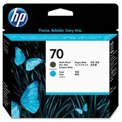 HP 70 Printhead - Matte Black & Cyan - for Z2100, Z5200 & Z5400 - C9404A - express delivery from GDS - Graphic Design Supplies Ltd