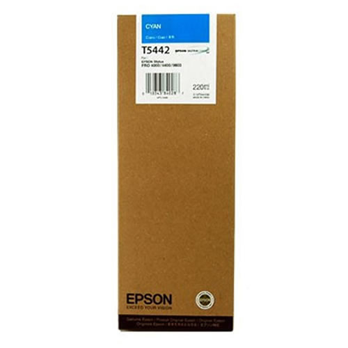 pson T544200 Cyan Ink Tank Cartridge 220ml C13T544200 for Epson Stylus Pro 4000, 7600 & 9600 wide format graphics printers, available from stock for immediate dispatch from GDS Graphic Design Supplies Ltd
