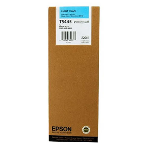 Epson T544500 Light Cyan Ink Cartridge - 220ml Tank - C13T544500 - for Epson Stylus Pro 4000, 7600 & 9600 Printers available from stock for immediate dispatch from GDS Graphic Design Supplies Ltd