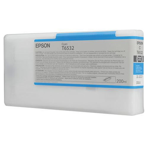 Epson T653200 Cyan Ink Tank 200ml Cartridge C13T653200 for Epson Stylus Pro 4900 printers - in stock next day delivery GDS Graphic Design Supplies