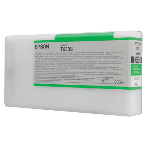 Epson T653B00 Green Ink Tank 200ml Cartridge C13T653B00 for Epson Stylus Pro 4900 printers