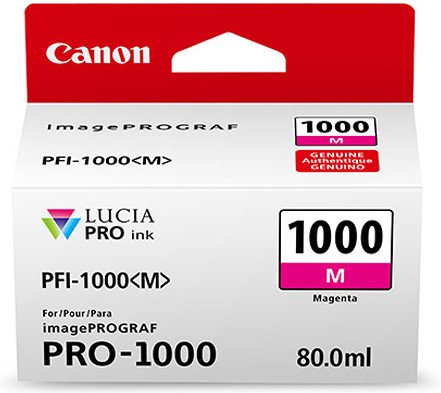 Canon PFI-1000M Magenta Ink Tank 80ml - for Canon PRO-1000 Photo Printer - 0548C001 - from GDS | Graphic Design Supplies Ltd