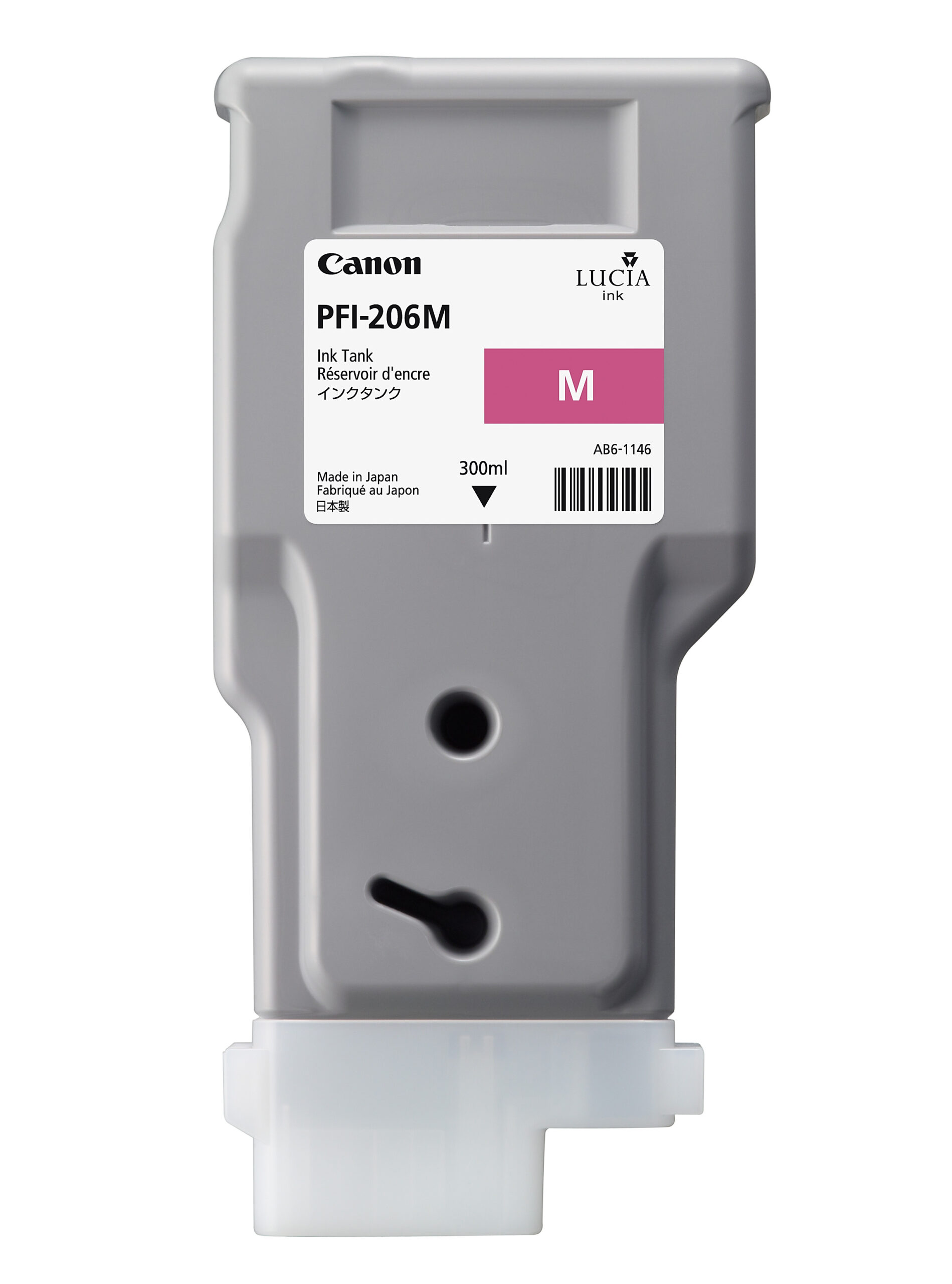 Canon PFI-206M Printer Ink Cartridge - Magenta Ink Tank - 300ml - 5305B001AA - for Canon iPF6400, iPF6400S, iPF6400SE, iPF6450 Printers - express delivery from GDS - Graphic Design Supplies Ltd