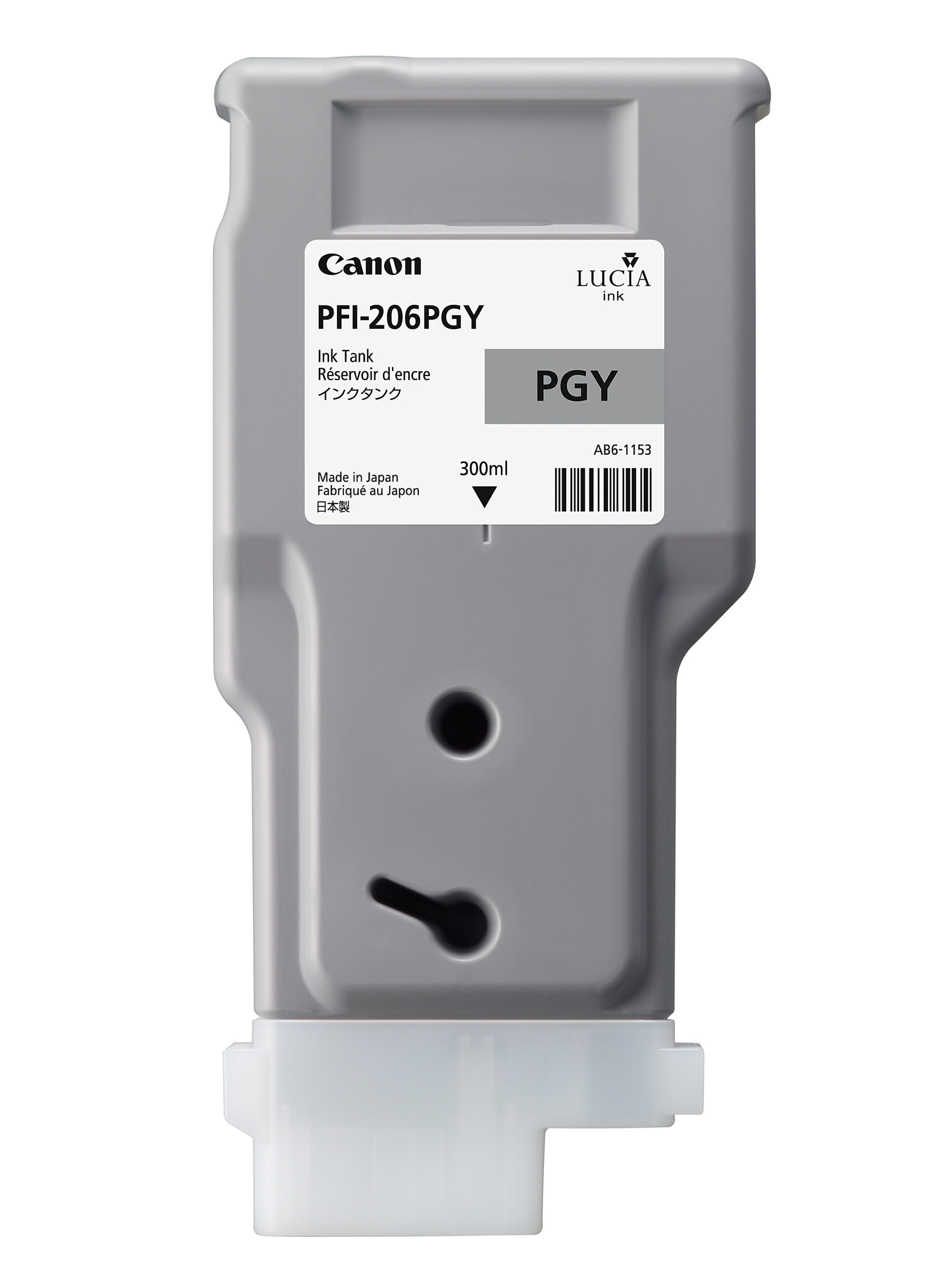 Canon PFI-206PGY Printer Ink Cartridge - Photo Grey Ink Tank - 300ml - 5313B001AA - for Canon iPF6400 & iPF6450 Printers - express delivery from GDS - Graphic Design Supplies Ltd