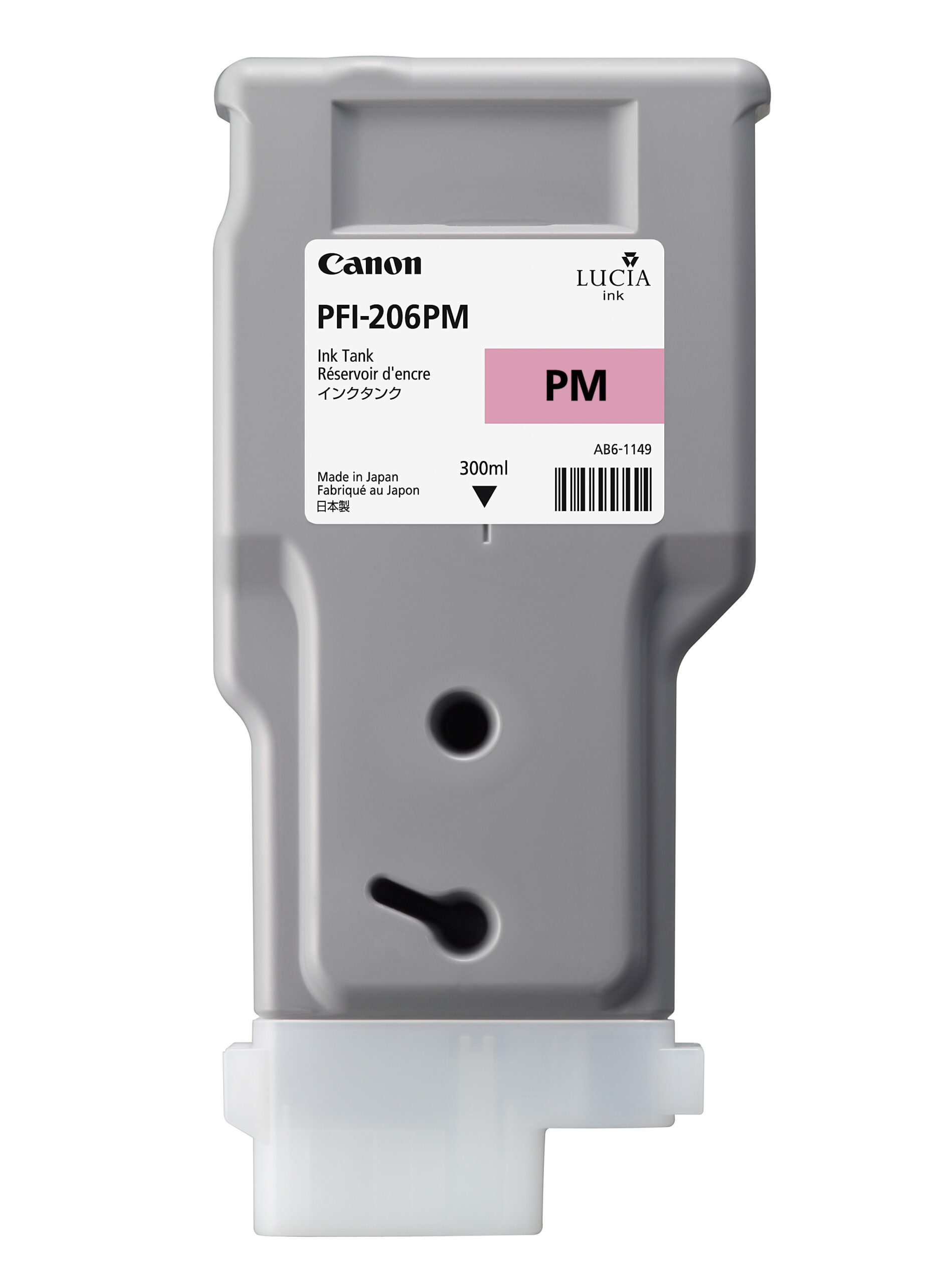 Canon PFI-206PM Printer Ink Cartridge - Photo Magenta Ink Tank - 300ml - 5308B001AA - for Canon iPF6400, iPF6400S, iPF6450 Printers - express delivery from GDS - Graphic Design Supplies Ltd