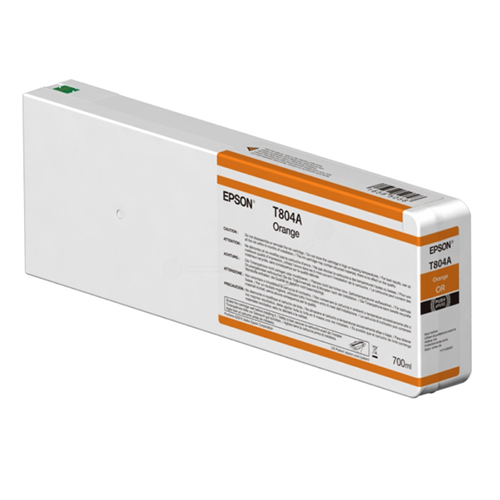 Epson T804A00 Ink Cartridge | 700ml Tank | Orange | C13T804A00 | for Epson SureColor SC-P7000 & SC-P9000 Printers
