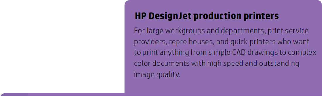 HP DesignJet Production Printers