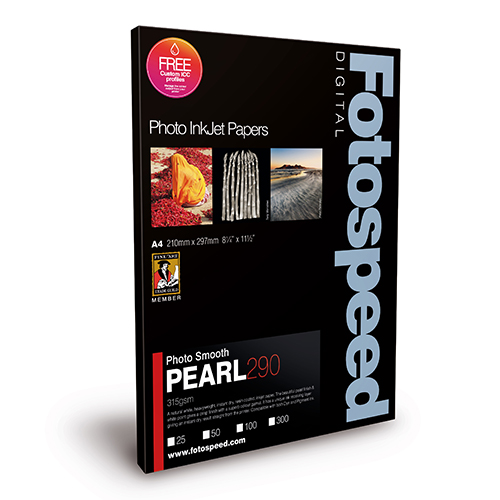 Fotospeed Photo Smooth Pearl 290 Paper Sheets - 290gsm - A4 x 100 sheets - 7D590