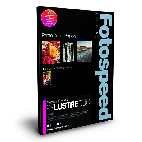 Fotospeed PF Lustre Duo 280 Double Sided Paper Sheets - 275gsm - A4 x 25 sheets - 7D062