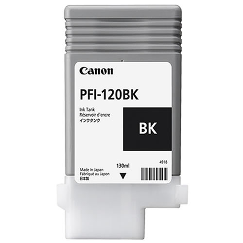 Canon PFI-120BK Printer Ink Cartridge | Black Ink Tank | 130ml | 2885C001AA