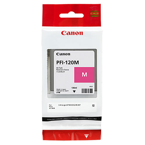Canon PFI-120M Printer Ink Cartridge | Magenta Ink Tank | 130ml | 2887C001AA