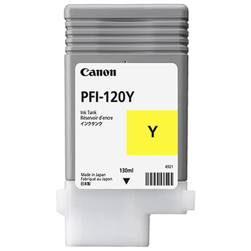 Canon PFI-120Y Printer Ink Cartridge | Yellow Ink Tank | 130ml | 2888C001AA