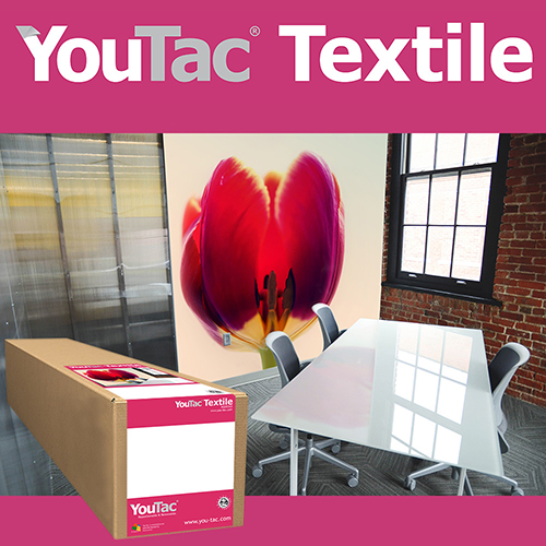 YouTac Textile Self Adhesive Repositionable Aqueous Media Roll - 170gsm - 36" inch - 914mm x 30.5mt - IYT-101-0914-30.5