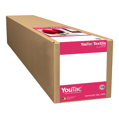 YouTac Textile Self Adhesive Repositionable Aqueous Media Roll - 170gsm - 17" inch - 432mm x 30.5mt - IYT-101-0432-30.5
