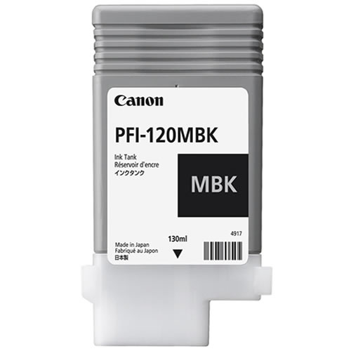 Canon PFI-120MBK Printer Ink Cartridge | Matte Black Ink Tank | 130ml | for Canon TM-200, TM-205, TM-300 & TM-305 Printers | 2884C001AA