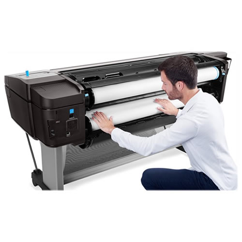 HP DesignJet T1700dr Dual Roll Printer | 44" inch | B0 | 6 Colour | Technical CAD Printer | W6B56A