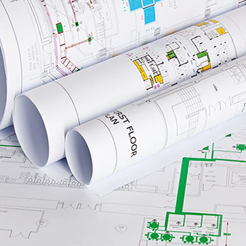 GDS Standard Inkjet CAD Paper Roll 90gsm 914mm x 50mt A0 for plotting technical drawings