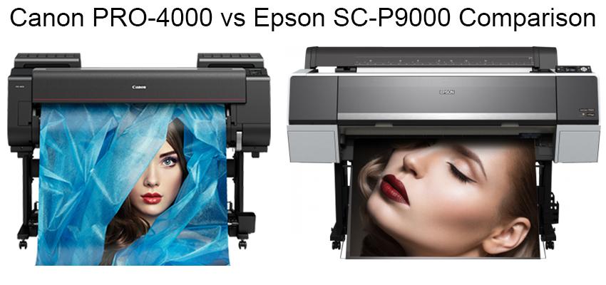 porcelæn i morgen Relaterede Canon PRO-4000 vs Epson SC-P9000 Comparison - Graphic Design Supplies | GDS