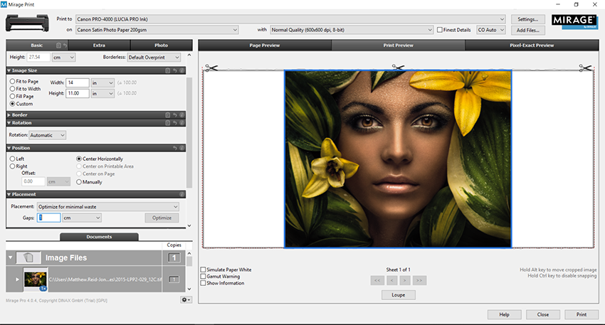 Mirage User interface Mirage User interface
