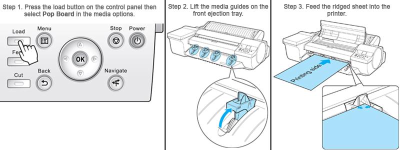 Canon iPF6400 board media take up instructions Canon iPF6400 board media take up instructions