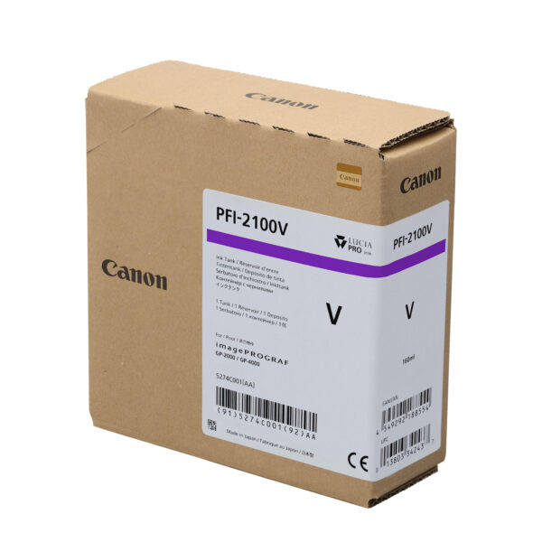 Canon PFI-2100V Violet Ink 160ml 5274C001A